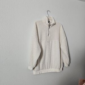 Divedid Cream Quarter-Zip Sweater Sz S
